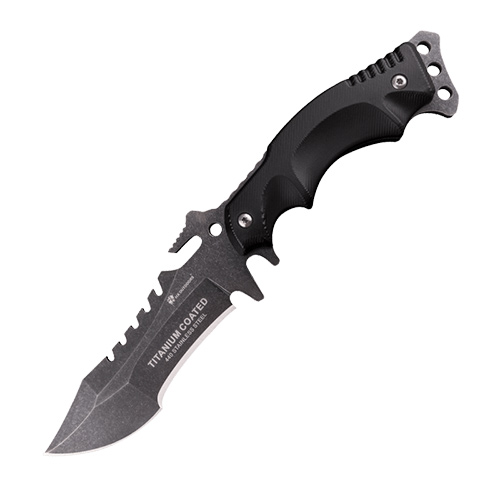 HX OUTDOORS trident outdoor survival knife Black