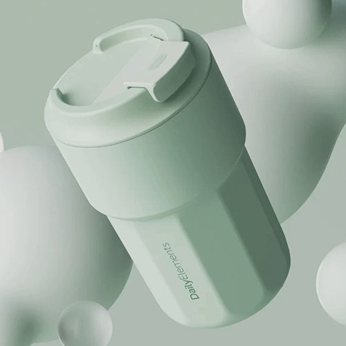 Daily Elements Portable Drink Cup Beige