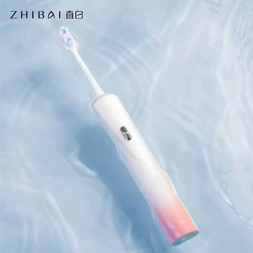 ZHIBAI TL3 USB Rechargeable Electric Toothbrush White and Pink