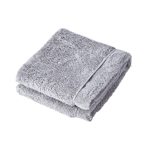 COMO LIVING Silver Fiber Antibacterial Towel Gray