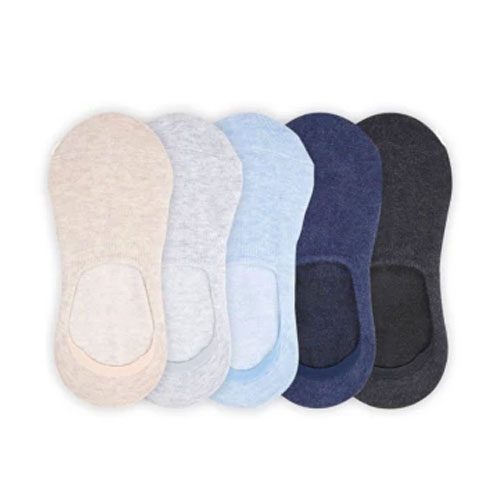 365WEAR Bacteriostatic Mans Invisible Socks 5 Size25-27(5 pairs)