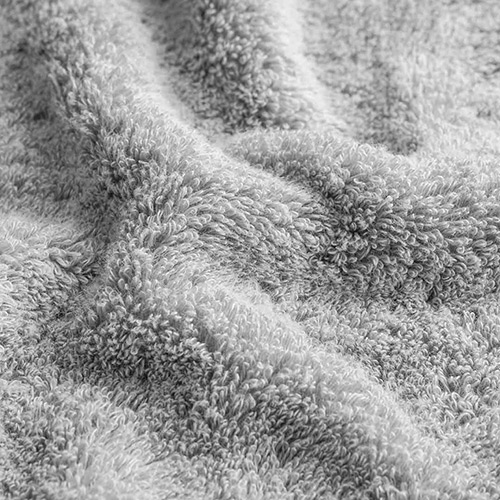 COMO LIVING Silver Fiber Antibacterial Towel  Dark Gray