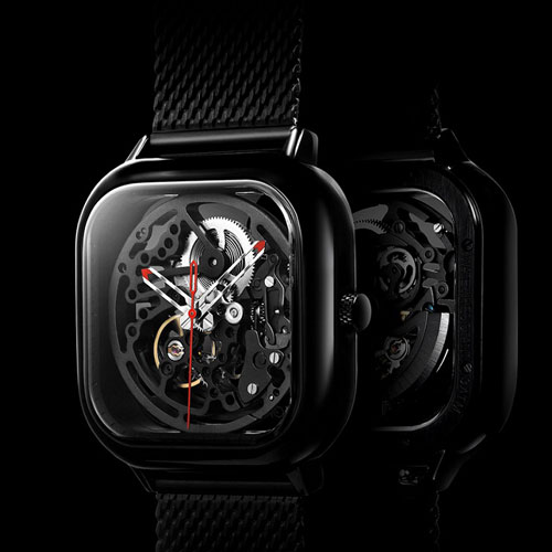 CIGA Design Full Hollow Mechanical Watches Black