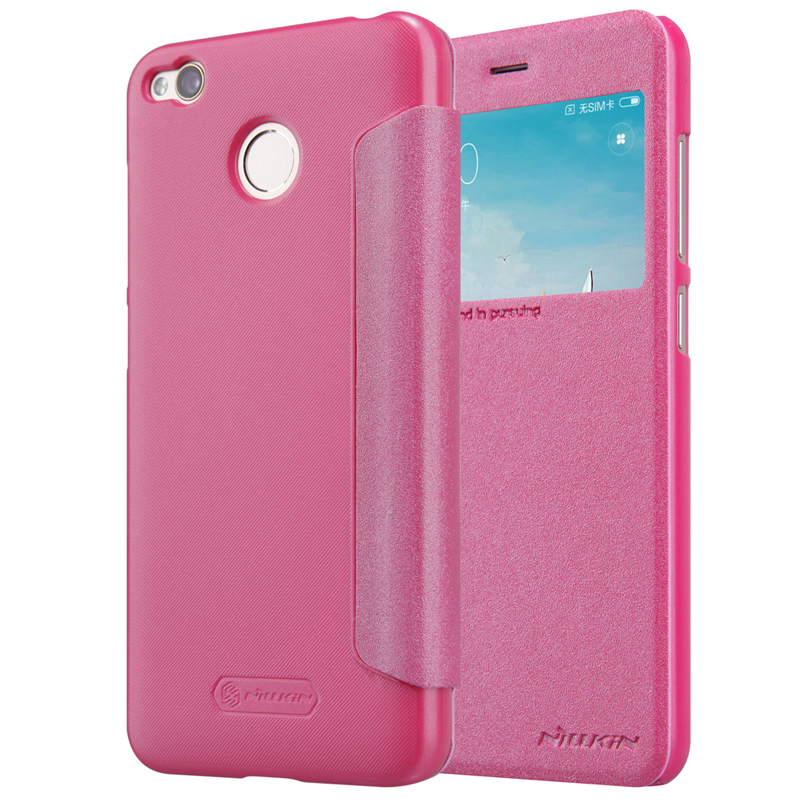 Nillkin Sparkle Leather Case for Xiaomi Redmi 4X Pink