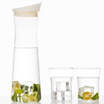 17PIN Borosilicate Glass Kettle 1.2 L+ 2 Drinking Glasses Set