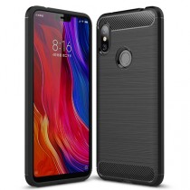 Bakeey Carbon Fiber Protective Case for Redmi Note 6 Pro Black