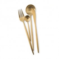 Maison Maxx 4 Piece Stainless Steel Flatware Set Gold