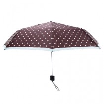 Pinluo Dot Umbrella Brown