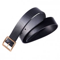 QIMIAN Cow Leather Belt Black (L)