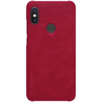 NILLKIN Flip Leather Protective Case for Redmi Note 6 Pro Red