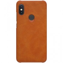 NILLKIN Flip Leather Protective Case for Redmi Note 6 Pro Brown