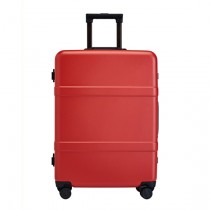 RunMi 90 Points Classic Aluminum Box Suitcase 24" Amber Red