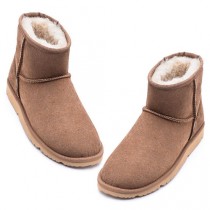 UREVO Casual Wool Boots Brown 37