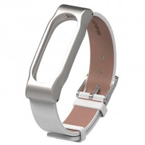 Xiaomi Mi Band 2 MiJobs Leather Strap White/Silver