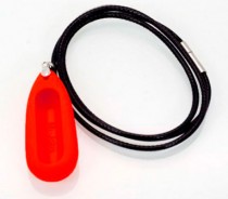Xiaomi Mi Band Silicone Pendant Case Red + Paraffin Necklace