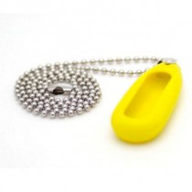 Xiaomi Mi Band Silicone Pendant Case Yellow + Stainless Steel Ball Chain Necklace