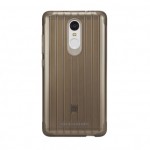 Xiaomi Redmi Note 3 Non Slip Silicone Protective Case Transparent Brown