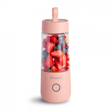 Vitamer Automatic Fruit Juicer Bottle Pink