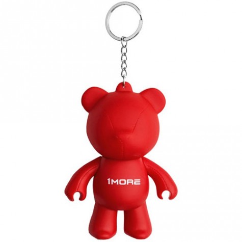 1MORE Bear Keychain Earphone Holder Red