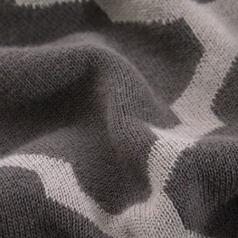 Tonight Сotton Knitted Blanket Gray 130x180