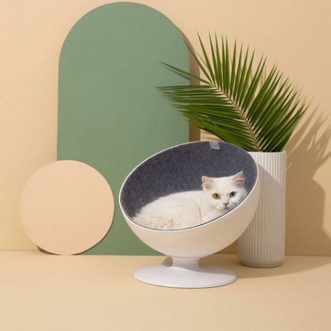 Xiaomi Furrytail Cat Boss Rotating Bed White