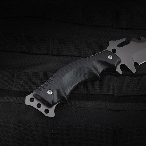 HX OUTDOORS trident outdoor survival knife Black