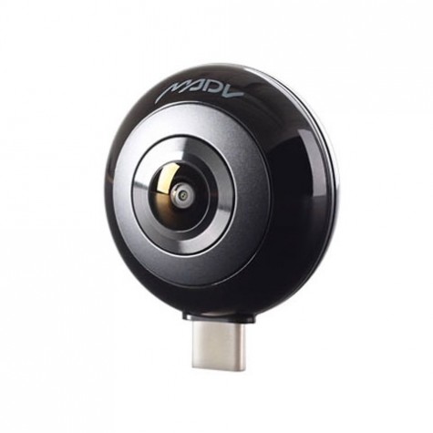 MADV 360° Mini Sphere Panoramic Camera Black
