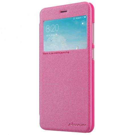 Nillkin Sparkle Leather Case for Xiaomi Redmi 4X Pink