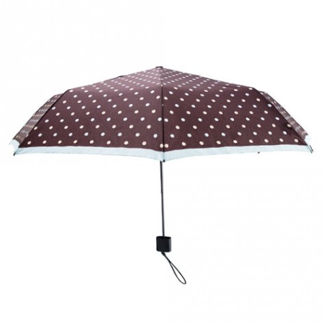 Pinluo Dot Umbrella Brown