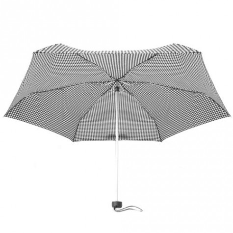 Pinluo Ultra Small Folding Umbrella Black/White Pied de Poule