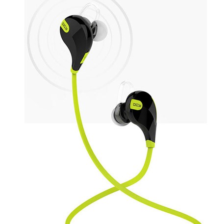QCY QY7  Wireless Bluetooth In-Ear Headphones Black/Green