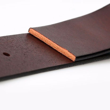 QIMIAN Cow Leather Belt Brown (L)