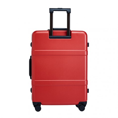 RunMi 90 Points Classic Aluminum Box Suitcase 24" Amber Red