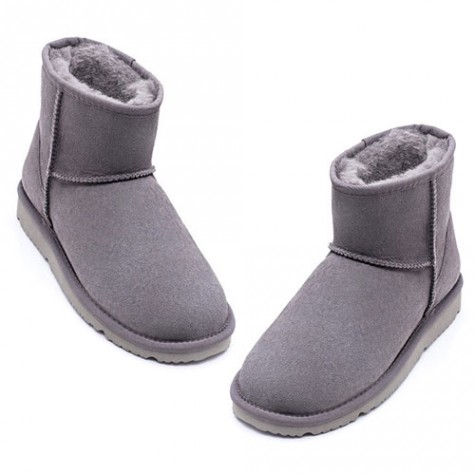 UREVO Casual Wool Boots Gray 36