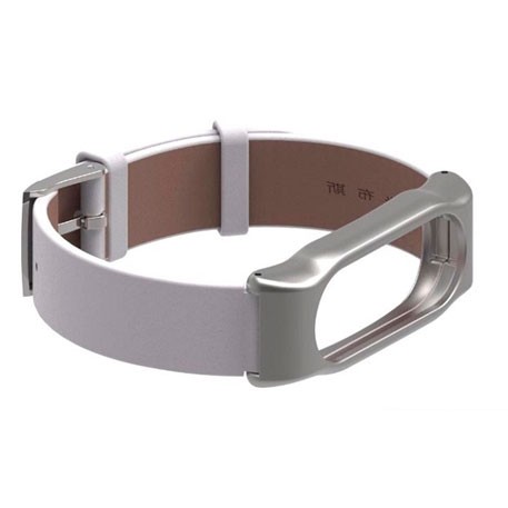 Xiaomi Mi Band 2 MiJobs Leather Strap White/Silver