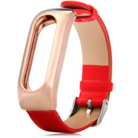 Xiaomi Mi Band Leather Strap Red