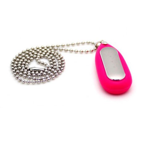 Xiaomi Mi Band Silicone Pendant Case Pink + Stainless Steel Ball Chain Necklace