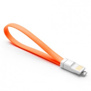 Qingmi Micro USB Fast Charging Cable 20cm Orange