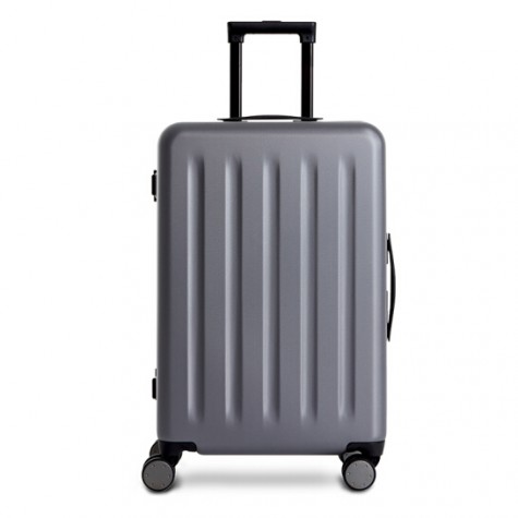 RunMi 90 Points Trolley Aluminum Box Suitcase 20" Gray Stars