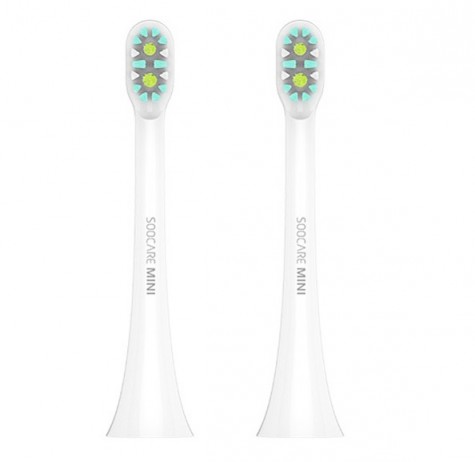 SOOCAS X3 Mini Replacement Toothbrush Head (2 pcs. set) White