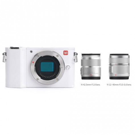 Yi M1 Mirrorless Digital Camera Zoom Lens Chinese Version White