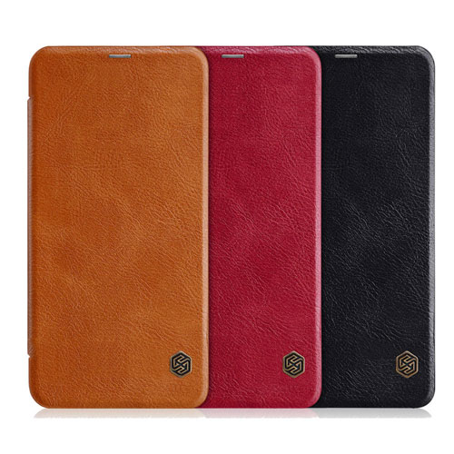 NILLKIN Flip Leather Protective Case for Redmi Note 6 Pro Black