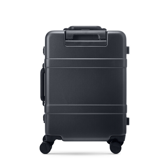RunMi 90 Points Classic Aluminum Box Suitcase 24" Dark Gray