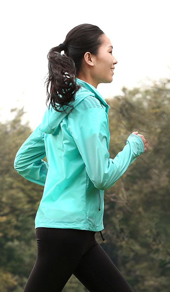 RunMi 90 Points Women`s Sport Jacket Green Size XL