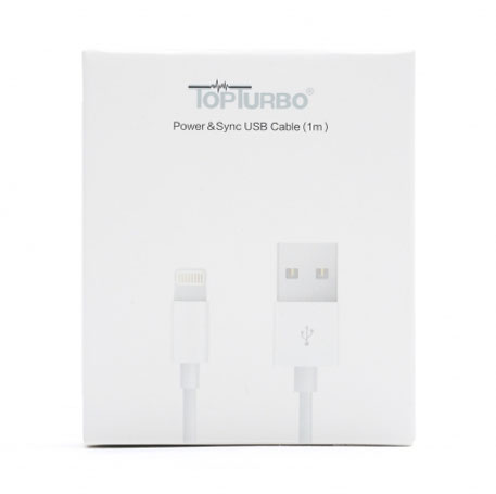 TopTurbo Apple MFi Certified Lightning to USB Cable White