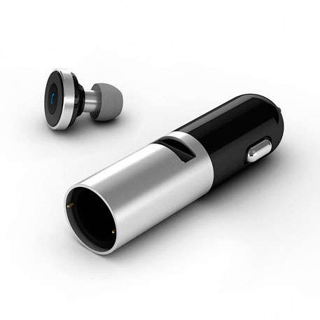 CooWoo Bluetooth Car Charger Headset