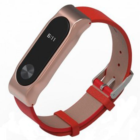 Xiaomi Mi Band 2 MiJobs Leather Strap Red/Rose Gold