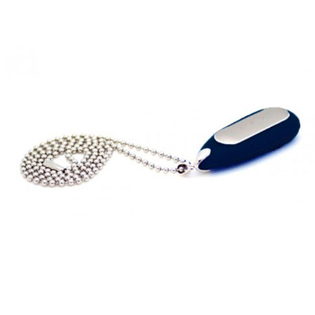 Xiaomi Mi Band Silicone Pendant Case Blue + Stainless Steel Ball Chain Necklace