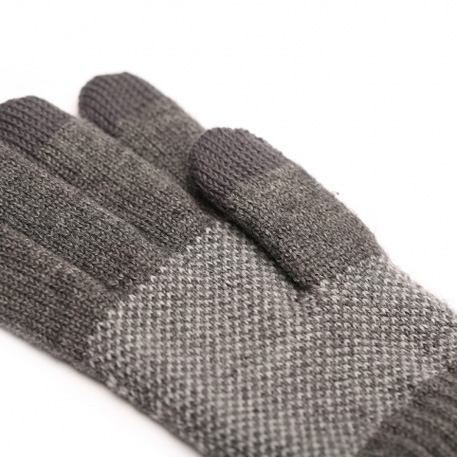 Xiaomi Mi Men`s Touchscreen Wool Winter Gloves Dark Gray / Light Gray