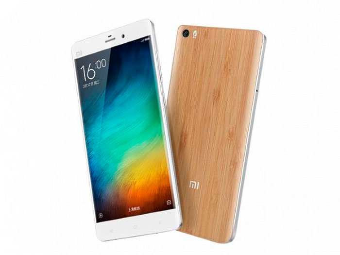 Xiaomi Mi Note White front and back side